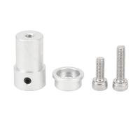 DriKou Cubo de montaje de 4 mm Acoplamiento de montaje del eje del motor de aleación de aluminio universal para rueda omnidireccional para ruedas Mecanum 60 mm