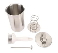 DriKou Cubo para carne al vapor, olla a presión para carne de tocino de cocina de acero inoxidable con termómetro (Tipo 1)