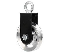 DriKou Equipo de Ejercicios Soporta polea, Soporte Polea de Acero Rueda Colgante silenciosa Accesorio de Bricolaje 6.1x3.5in