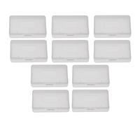 DriKou Estuche transparente para cartuchos de juego, caja de almacenamiento con cubierta protectora antipolvo, 10 Uds.
