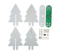 DriKou Kit electrónico de árbol de Navidad, kit de montaje electrónico de árbol de Navidad 3D, luz LED degradada, kit de montaje electrónico para práctica de soldadura, (DriKou3BkjCBcD-12)