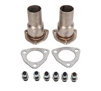 DriKou Kit reductor de brida del colector de escape de 3 pernos, 2 1/2 a 2 pulgadas de diámetro para sistemas de escape automotrices