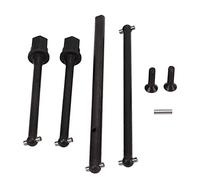 DriKou La transmisión eficiente Mejora Las Piezas de Recambio de la Fuerza motriz para el Coche axial de JR 1/18 RC del Yeti Eje Impulsor Posterior Medio de RC, Capacidad de Carga de (Negro)