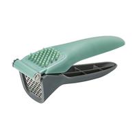 DriKou Prensador de ajos manual de acero inoxidable, fácil de exprimir, picadora de ajo y jengibre limpia con mango ergonómico para cocina