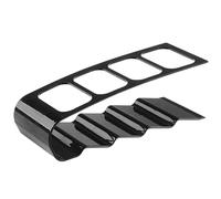 DriKou Soporte para mando a distancia con 4 compartimentos de plástico, carrito para mando a distancia de TV de fácil acceso para accesorios multimedia (Negra)