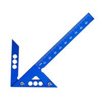 DriKou Trazador central métrico, 45 Calibre de línea de ángulo recto de 90 grados Calibre de trazado de aleación de aluminio cuadrado para carpintería para proyectos de carpintería