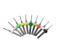 Drilax 10pcs 0.6mm a 1.5mm de carburo de tungsteno Macro de taladros, 1/20.3cm Varilla para PCB, Dremel, joyas, CNC, flexible, metales, Circuito impreso, herramienta de grabado