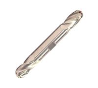 Drill America CBD 7/16 pulgadas molino de extremo de carburo 4 flautas 9/16 pulgadas longitud de flauta 2-3/4 pulgadas longitud total sin revestimiento (brillante) bola de doble extremo