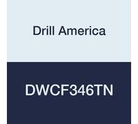 Drill America DWCF346TN Flauta de un extremo revestido de estaño, 2,5 x 2,2 cm, 4