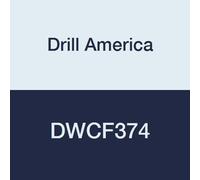 Drill America DWCF374 HSS 6FL Molinillo de extremo único, 2" x 2"
