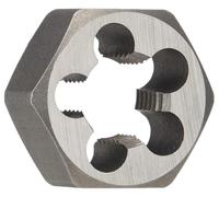 Drill America DWT Series Qualtech - Troquel de rosca hexagonal de acero al carbono, 3/4 pulgadas - 14 NPT (paquete de 1)