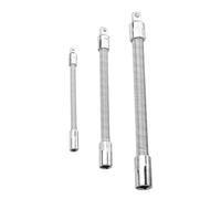 Drill Bit Extension, Flexible Metal Adapter Set, Bendable Drill Shaft Tool, Portable Extension Rod Kit, for Automotive Engine Repair Maintenance Car Auto Vehicle Fixing Workshop Use 14x1.2x1.2cm
