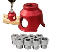 Drill Bit Guide For Straight Holes - 90° Woodworking Locator, Stainless Steel Design | Precise Centering Hand Tool | Cabinet Makers Furniture Builders Woodworkers, Blind Hole Drilling