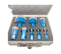 drill bit kit, Juego de brocas con núcleo diamante M14 - Sierra perforadora amoladora angular for materiales duros,for diy(8pcs)