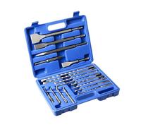 drill bit kit, Juego de cinceles y brocas for martillo perforador SDS-Plus, con punta carburo for hormigón, piedra, incluye estuche,for diy