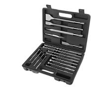 drill bit kit, Juego de herramientas broca cincel impacto, mango redondo duradero, cabezal pala eléctrico cruzado for martillo,for diy