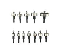 drill bit kit, Kit brocas HSS y sierra corona - Herramienta manual para múltiples materiales,for diy(HZ-15-50 12PCS)