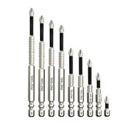 Drill Bit Set, 9X Hand Drill with Magnetic Tips, Anti-Slip Driver, Extension Tool for Appliance Repair and Projects, High-Quality Alloy Steel Construction, Sturdy and Compact Design