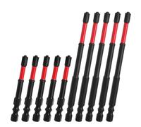 Drill Bit Set, Screw Extractor Tool, Steel Driver Kit, Anti Slip Grooved Tips Heavy Duty Rust Resistant Design Compact Size for Home Improvement Electrical Projects, 4.33 pulgadas