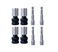 Drill bitAdapter For Driver - 4 piezas bitSocket Chuck Extension, Drill Wrench to Electric Hammer Convert Adapter | Conveniente bitChangesFor Ratchet Home Furniture Automotive Construction