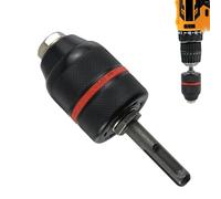 Drill Chuck Converter Adapter - Convertidor Chuck Drill Sin Llave | Herramienta De Conversión De Liberación Rápida Chucks Para, Construcción De Aleación, Rango De Cerraduras De Transporte Profesional