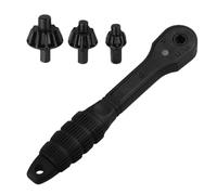 Drill Chuck Key, Double Head Ratcheting Wrench, Castle Nut Removal, Strong Power Tool Accessory Compact Ideal for Nut Replacement, Hand Tools, Business, Home, Garage Use