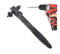 Drill Chuck Ratchet Spanner, Chucks Key Replacement Tool, Multifunctional Quick Change Wrench Bike Repair, Plumbing Maintenance, Steel Construction, Easy Grip for Precision, Black
