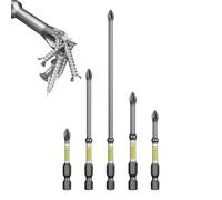 Drill Driver Combination Bit Set 5-Piece Heavy Duty Rustproof Workshop