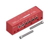 Drill Guide, Drilling Jig Locator, Ajustable Model Positioning Locator, Precision Woodworking Hole Punching Tool, Professional Gabinete Drawer Bench for Carpentry Positioning Aid