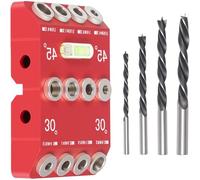 Drill Guide Jig - Woodworking Hole Locator | Straight Hole Drill Guide | Vertical Punch Multi-angle Drilling Alignment Tool For Deck Railing Handrail Cable Daily Home Travel Women Men Professional