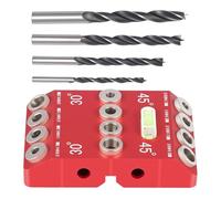 Drill Guide Jig, Woodworking Hole Punch, Multi-Angle Alignment Tool for Deck Handrail Cable Installation Do-It-Yourself Craft Home Straight Positioning Aid for Men Women Travel Professional Use