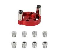 Drill Guide - Metal Portable Handheld Locator, Drill Hole Guide For Carpenter Carpentry Furniture Making Shop Corner Edge Cutting Slotting Home Garage