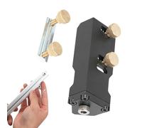 Drill Guide, Multifunctional Aluminum Profile Punching Tool 10.5x3.8x5cm, Precision Mechanical Equipment for Hardware and Woodworking, CNC, Aluminum Alloy, Anodized