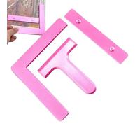 Drill Painting Ruler, Dots Aligning Equipment, 4.72x4.72x0.39 Inches PortableTool with Precise Build, Craft Accessory, Modern Hobby Gadget with Style, Handy Device for Kids and Beginners