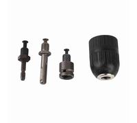 Drill Schuck Adaptador, Chuck sin llave de plástico 2-13 mm con rosca de 1/2 pulgada, apriete a mano el chuck bit con adaptador de 3pc configurado para controladores de
