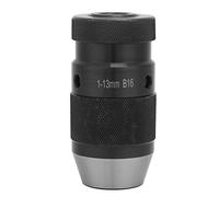 Drill Schuck Adaptador, Taladro CHUCK Key Acero de Carbono Autodringar el Torno sin Llave Drill Balk B16 Arbor Live Center Tornio para Prensas de Perforación CNC o Toque (1/13-B16 Ligero)