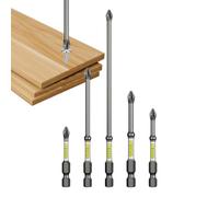 Drill Screwdriver Bit Set 5-Piece Magnetic Non Slip Heavy Duty