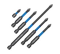 Drill Screwdriver Bit Set - 6-Piece Magnetic Steel Precision