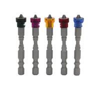 Drill Screwdriver Bit Set, Precision 5-Piece Magnetic Bit Kit, Strong Anti-Slip Design, Portable S2 Steel for Power Tools, Construction, Home Repair Projects 2.56 pulgadas