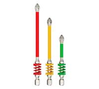 Drill Screwdriver Bits, Anti-Slip Precision Bit Set, Mixed Color, Durable High-Torque Attachment, Corrosions-Resistant Steel for Carpentry Mechanic Automotive Construction Use