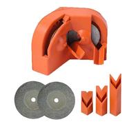 Drill Sharpener for Grinder, Multipurpose Sharpening Tool, Reusable Portable Power Tool Accessory, Precision Grinder Guide with Industrial Style, Bit Sharpener for Chisel Electric Steel