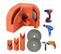 Drill Sharpener - PP 8.2x2.4x6.5cm | Multipurpose Drill Bit Grinding Tool For Chisel And Steel | Portable Power Tool Accessory For Workshop, Garage, Household Repair, And DIY Use