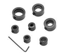 Drill Stop Bit Collar Set - Carbon Steel Depth Stop Drilling Rings
