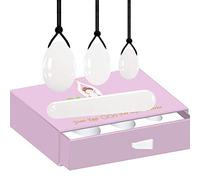 Drilled Rose Quartz Yoni Egg Jade Ball Set Natural Stone Kegel Massage Jade Egg -type_2