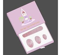Drilled Yoni Egg Set Rose Quartz Natural Jade Eggs Kegel Exerciser-Dragon_Blood_Eggs