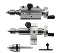 Drilling Tailstock Live Center Silver Metal With Claw For Mini Lathe Machine Revolving Centre DIY Accessories Woodworking Tool(30mm)