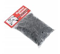 Drillkyn Cintas trenzadas para caballos de silicona negra, 500 unidades en bolsa, duraderas y flexibles, ideales para crines y colas, versátiles para equitación y suministros de establo