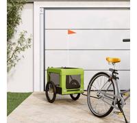 Drillkyn Remolque de bicicleta para perros rojo y negro de tela Oxford y hierro, resistente, plegable, con malla transpirable para un transporte seguro y cómodo viaje en el parque o vacaciones
