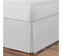 DRIMEE Cubre Canape Cama Canape Cama Falda Gota Extra Volante Falda de Cama de Colcha 120/140/150/180CM Plisado Hoja del Lecho de Polvo Base Valance,Light gre,180 * 200+35cm