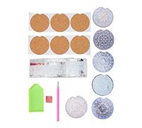 Drinestone Car Cup Coaster Sparkling Mandala Style Durable Coaster Art Kit Familia de vehículos